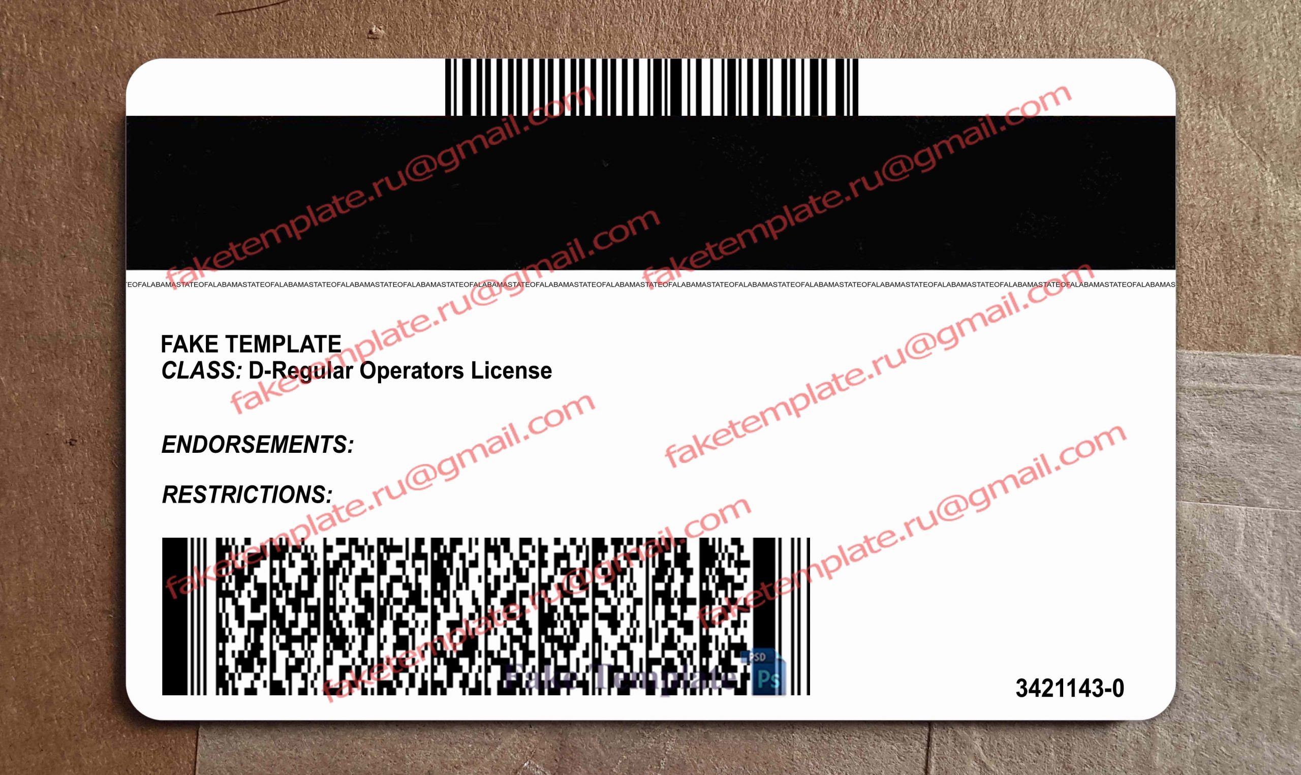 alabama drivers license back alabama drivers license back