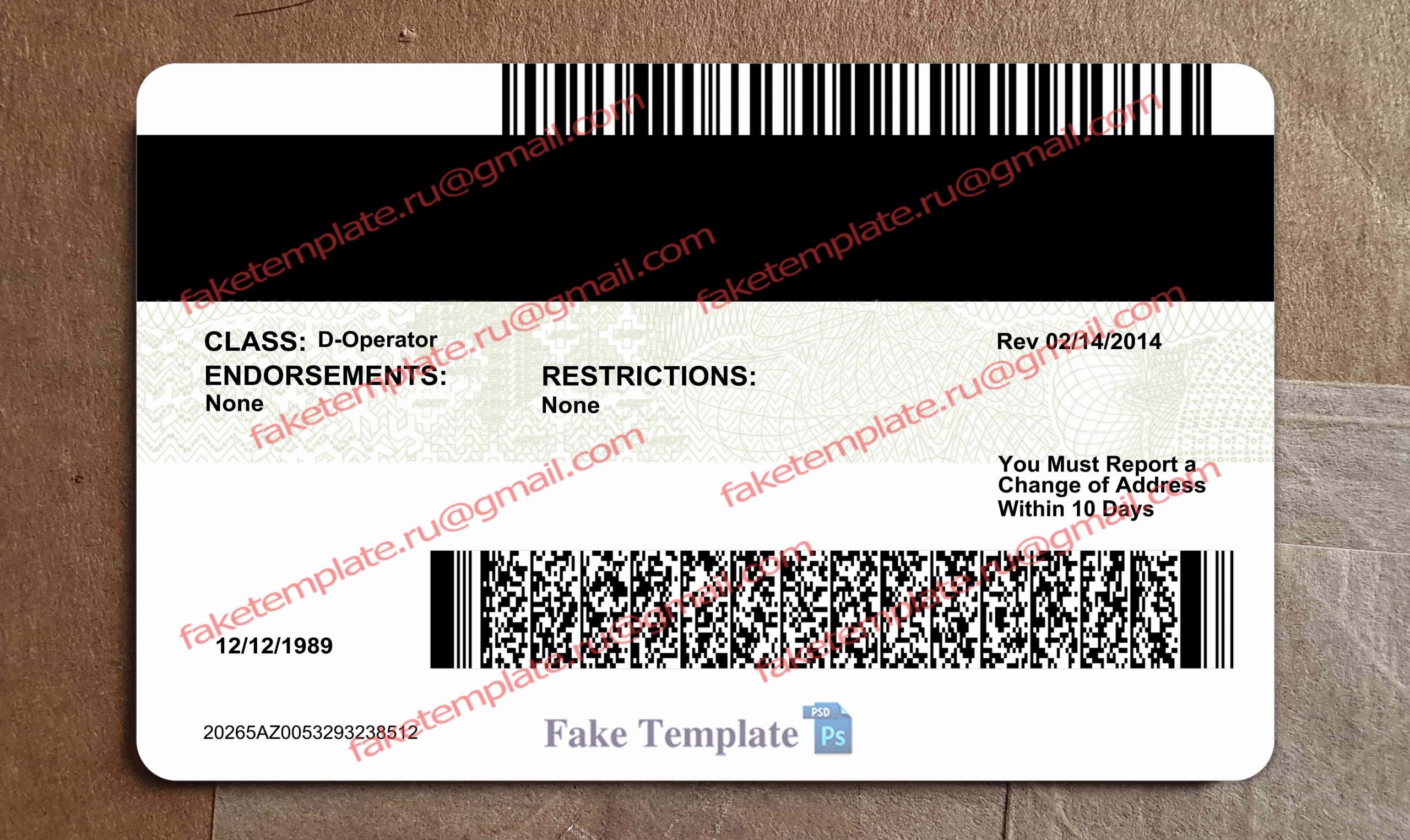 arizona drivers license back arizona drivers license back