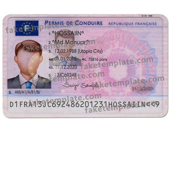 France Driver Licence Template fake-french-driving-licence-01