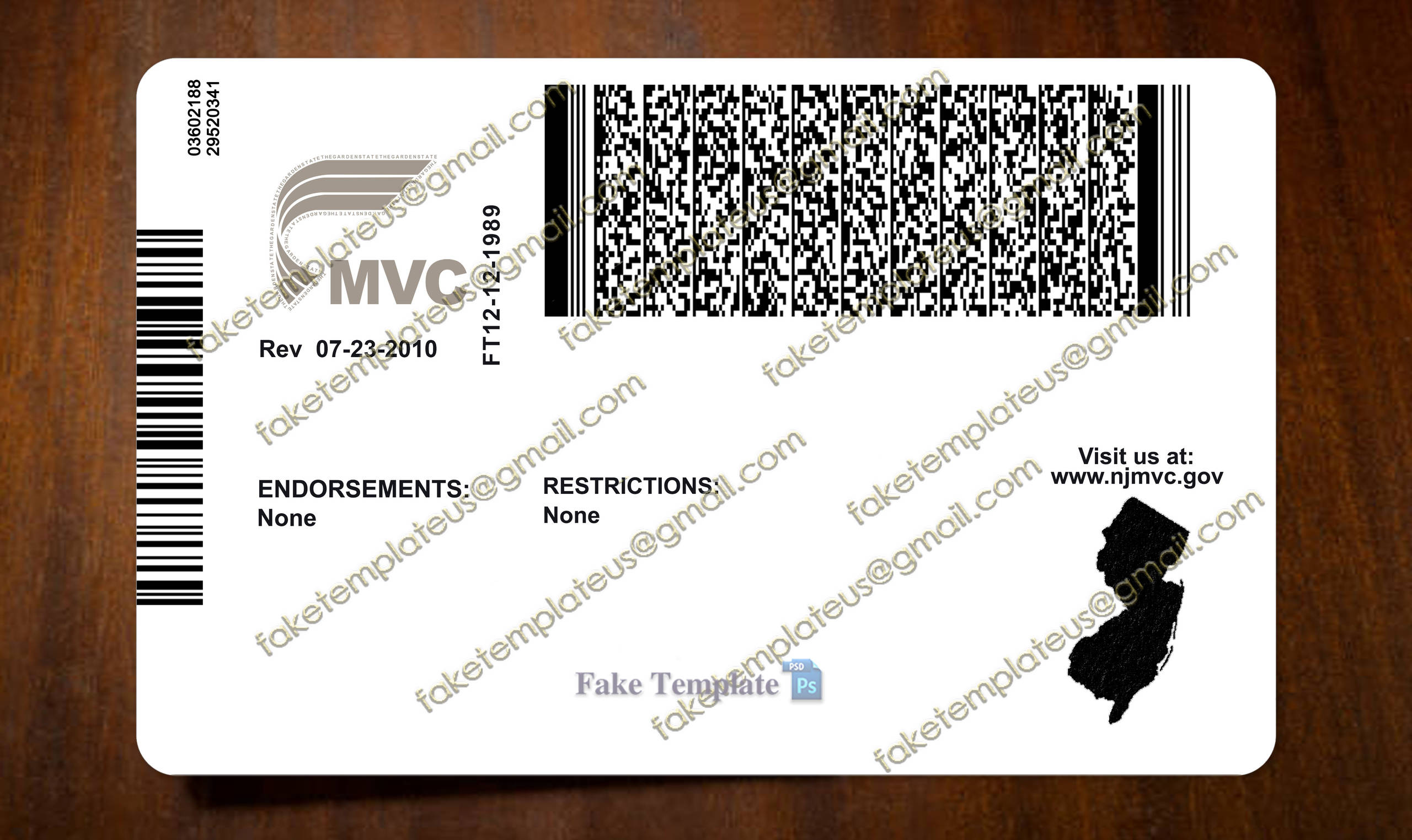 back of new jersey driver's license back of new jersey driver's license