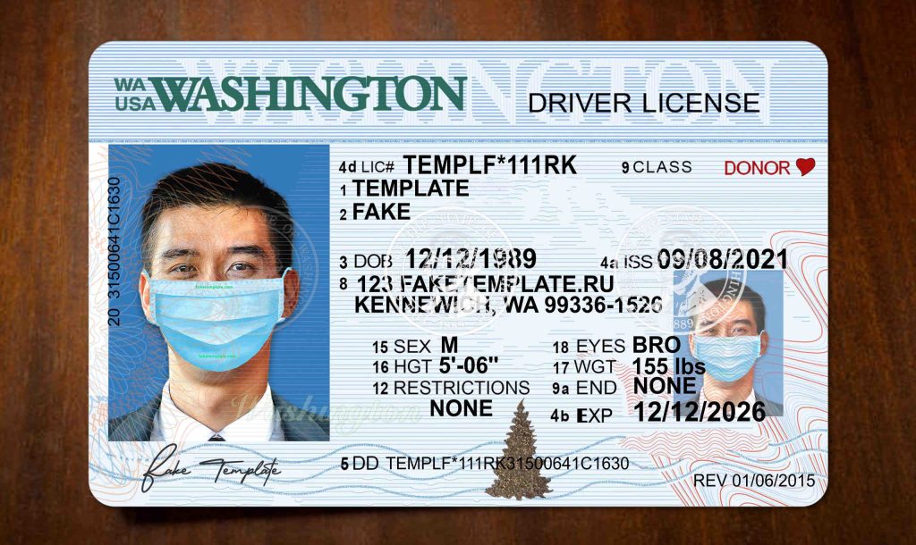 washington drivers license template washington drivers license template