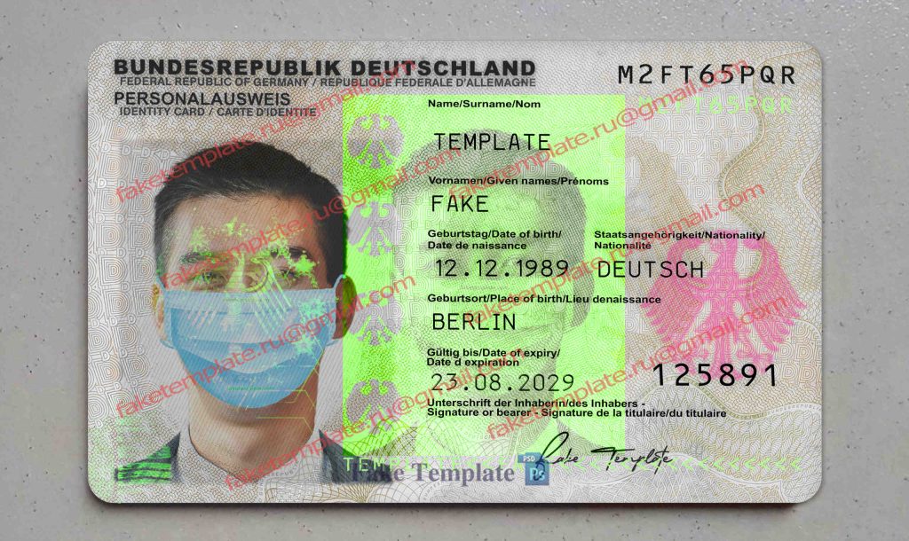 germany id card psd germany id card psd