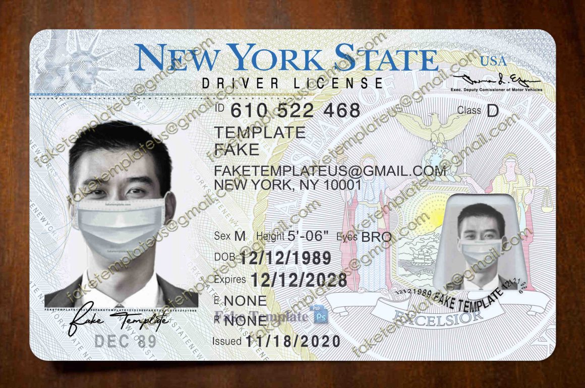 new york driver license template new york driver license template