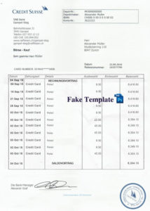swiss bank statement psd Swiss Bank