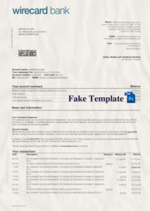 Wirecard Payoneer Bank Statement Wirecard Payoneer