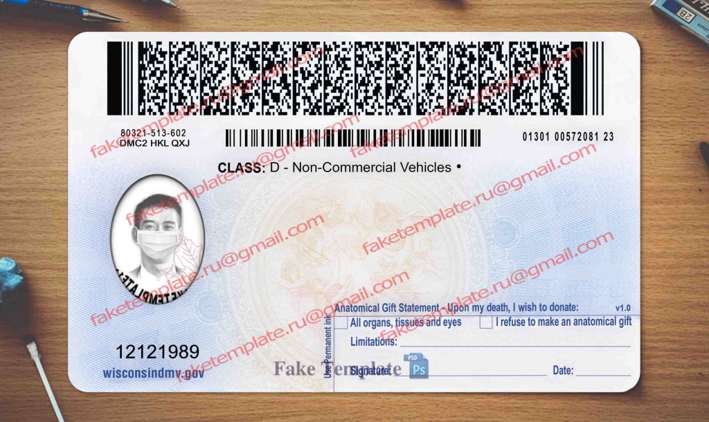 wisconsin drivers license back wisconsin drivers license back
