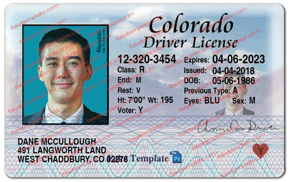 Colorado Driver License Template colorado-driver-license-template-02