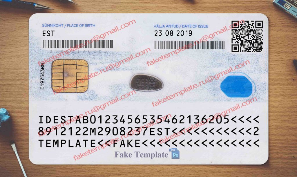 estonia id card back estonia id card back