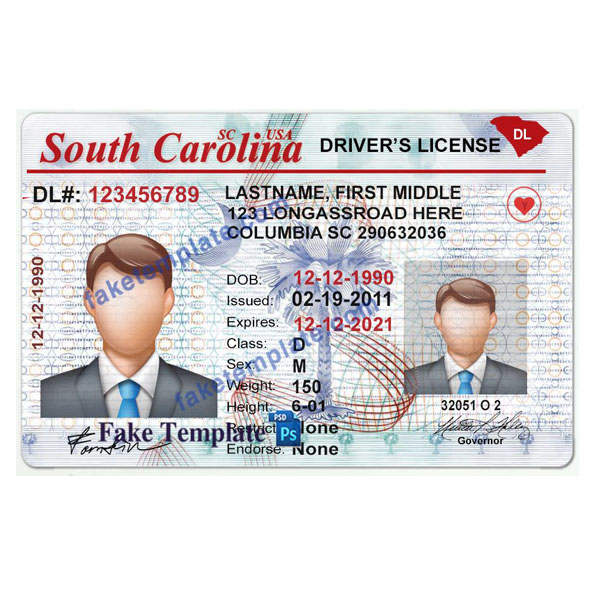 SC Drivers License Template sc-drivers-license-template-01
