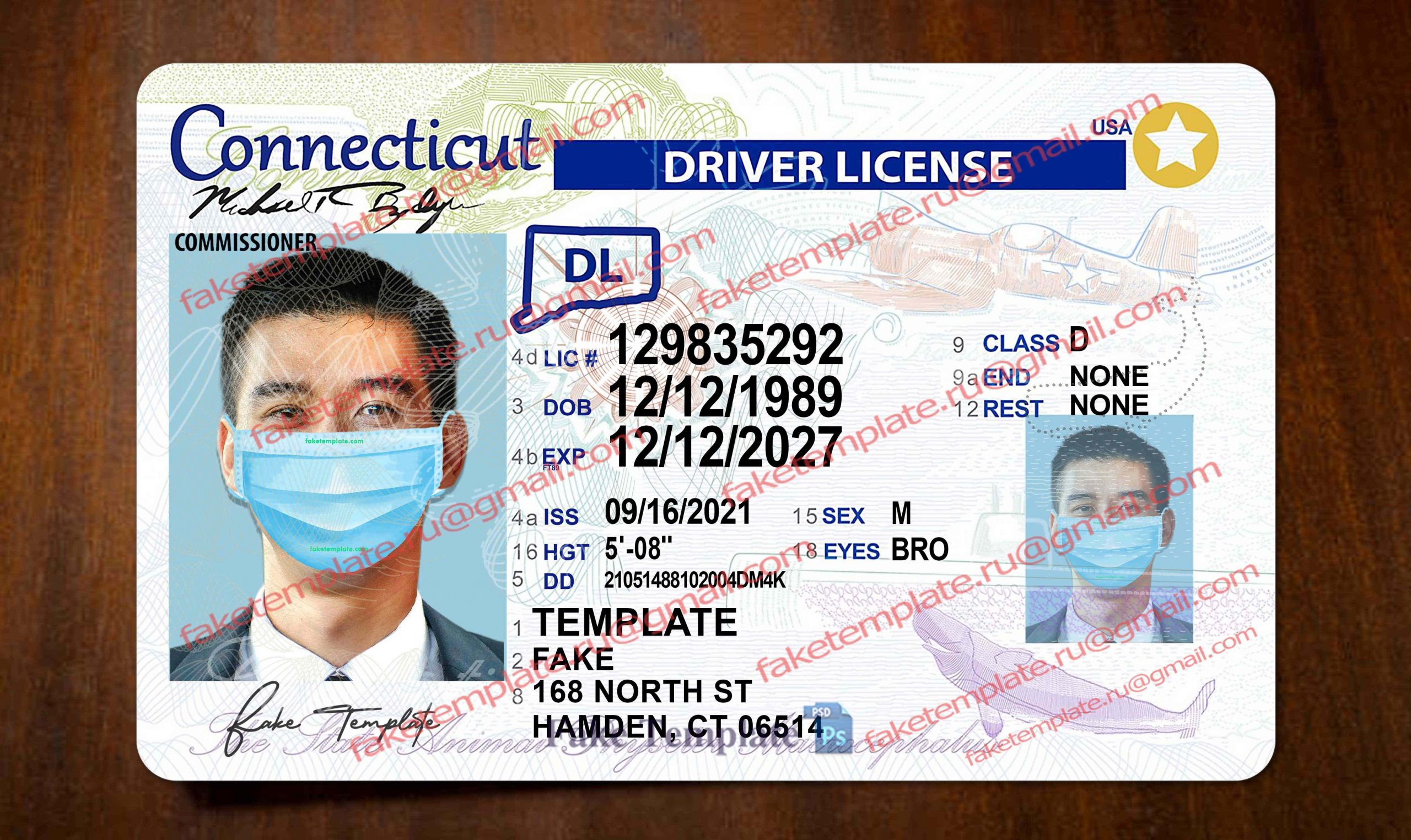 connecticut driver license template connecticut driver license template