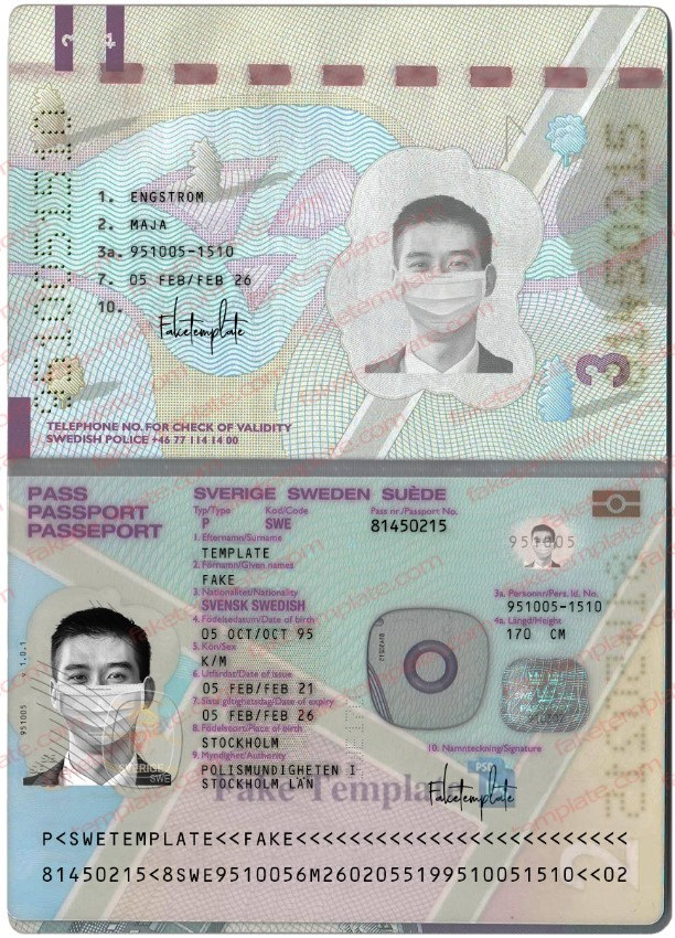 sweden passport template psd sweden passport template psd