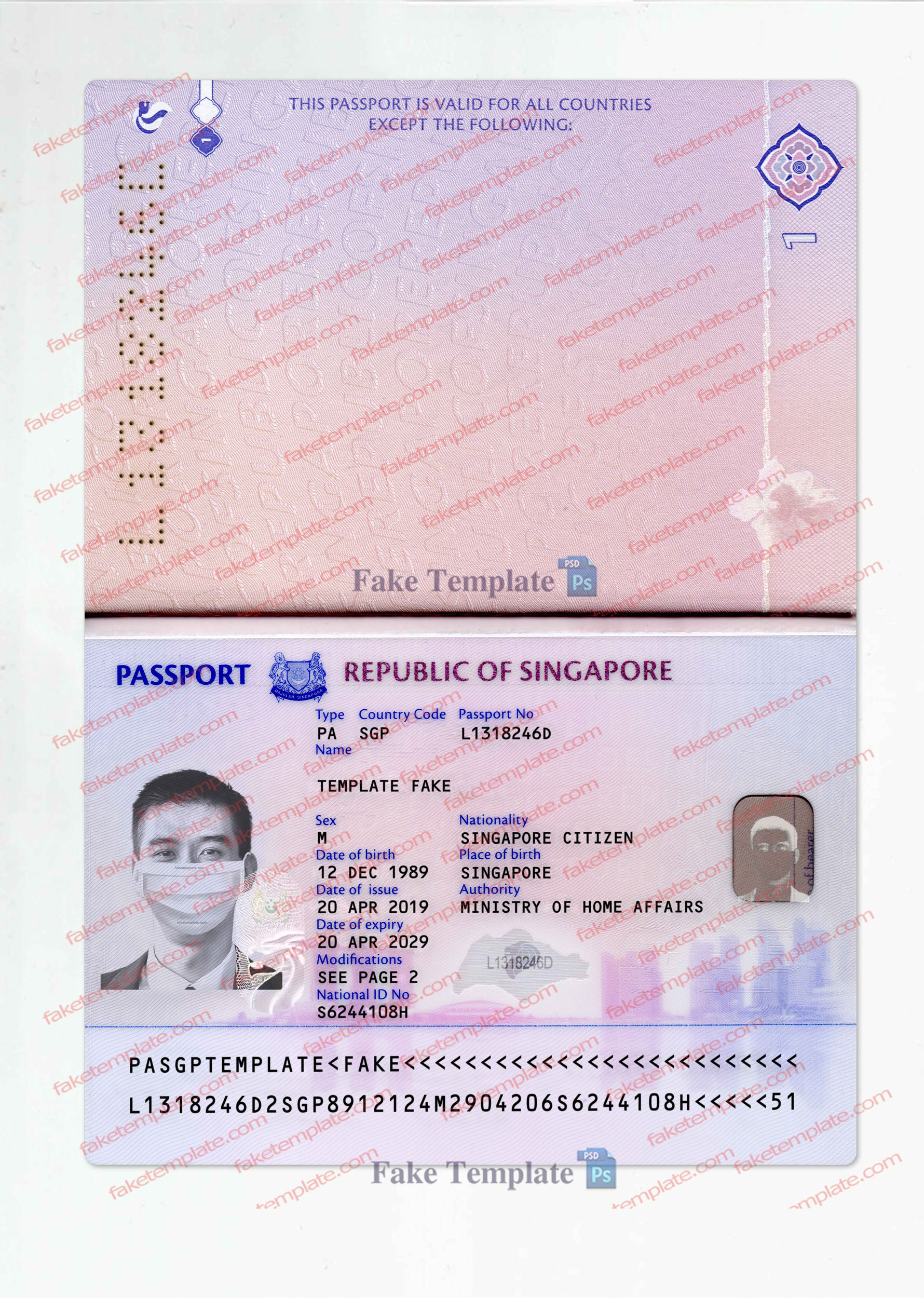 singapore passport psd singapore passport psd