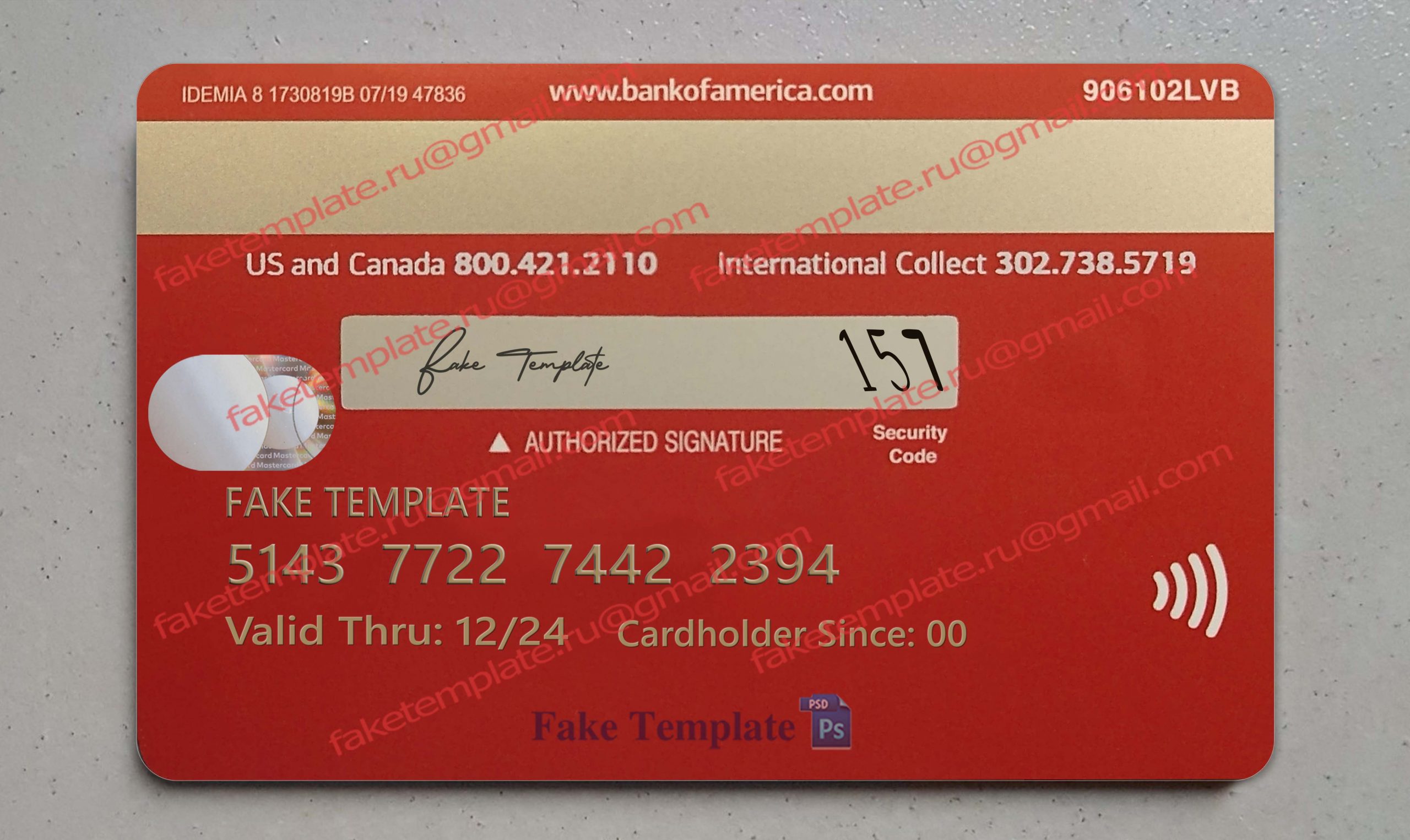 boa credit card back boa credit card back