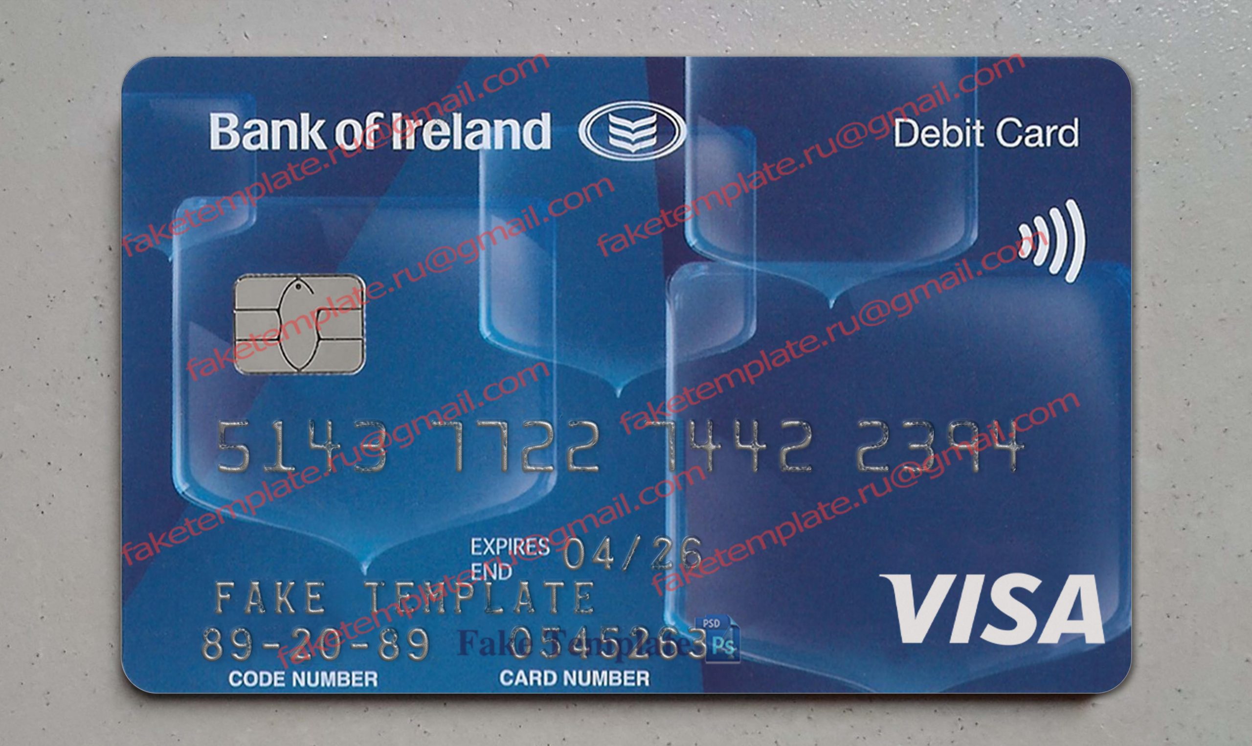 bank of ireland card template bank of ireland card template