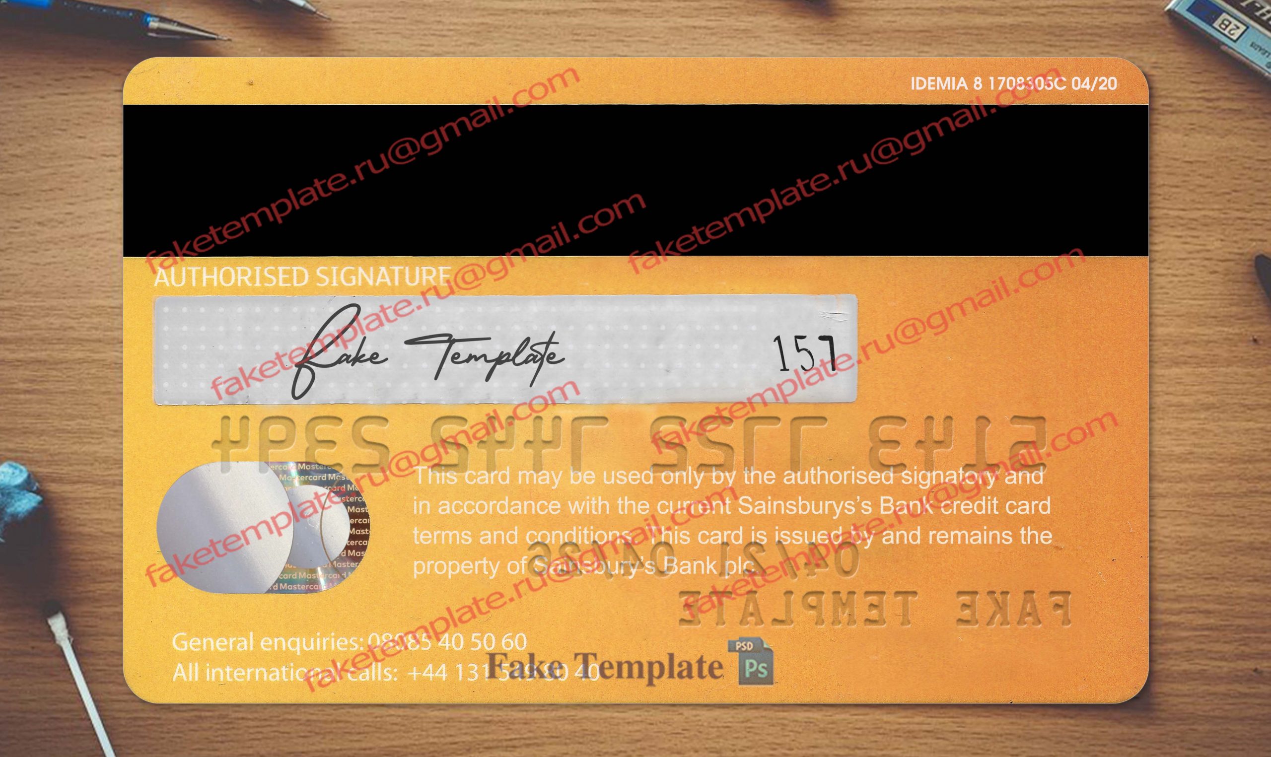 sainsbury credit card back sainsbury credit card back